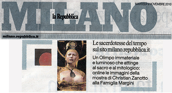 christian zanotto art works, repubblica milano